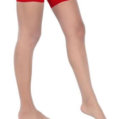 Roma Confidential Sheer Stay up Stockings Red Top