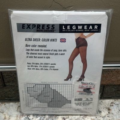 Express legwear ultra sheer color hints control top pantyhose wedgewood tall