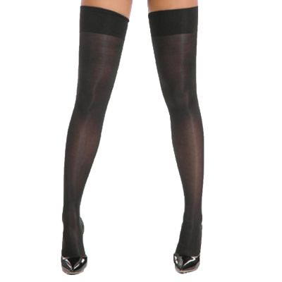 Womens See Through Crotchless Pantyhose Glossy Lace Mid Waist Stretchy Tights