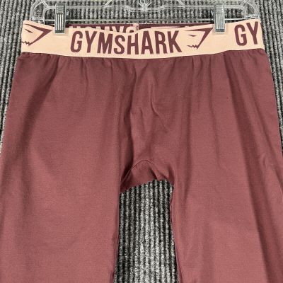 Gymshark Womens Size Medium Red Capri Leggings Gym Workout Compression Yoga