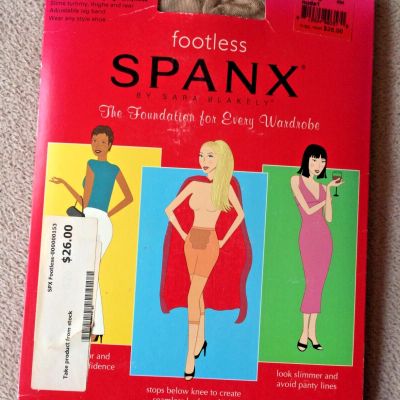 Spanx  sz C Nude l Footless Super Control Shaping Pantyhose Style 034  NWT