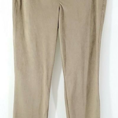 Style Co Womens Comfort Waist Casual Tan Stretchy Leggings Med. 30