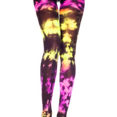 sexy MUSIC LEGS opaque TIE dye STRETCH spandex PANTYHOSE tights STOCKINGS nylons