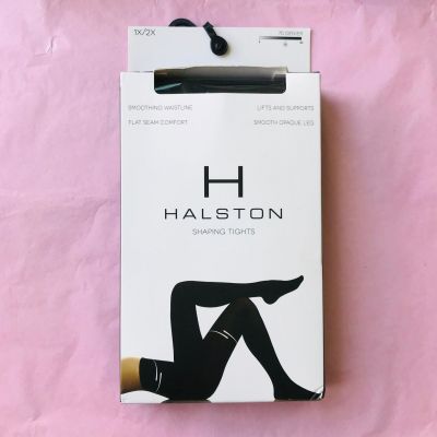 HALSTON shaping tights Black  Flat seam comfort Size: 1X / 2X