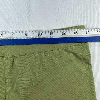 Style and Co Leggings Womens size Small Petite PS Green Pull On Soft Cotton New