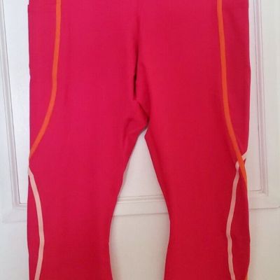 Member's Mark Fashion Leggings Size L Hot Pink with side pockets