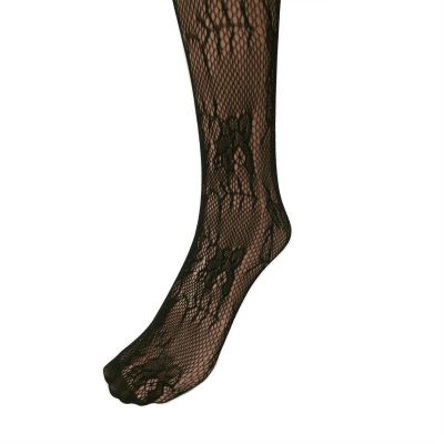 Black Pattern Net Lace Stockings Fishnet Tights Pantyhose Nylons US New