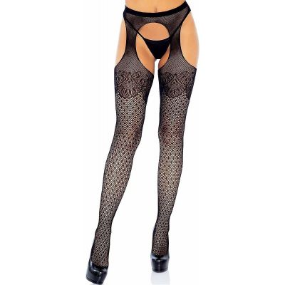 Lux Dot Suspender Pantyhose Costume Adult