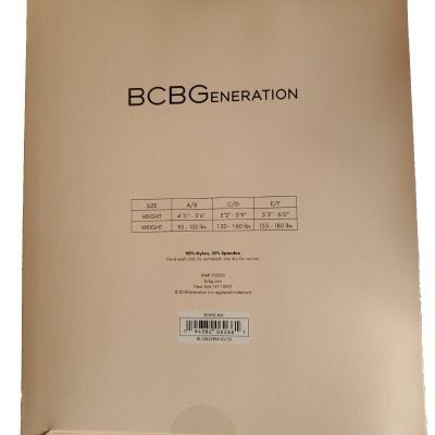 Black Pantyhose BCBGeneration Large Control Top Sheer Tights C/D 130-160 Lbs