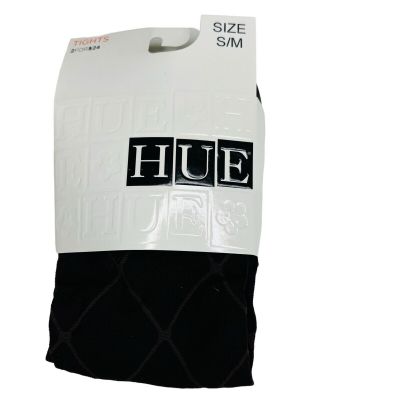 NWT HUE  1 Pair Birdseye Diamond Tights Control Top S/M Espresso Brown