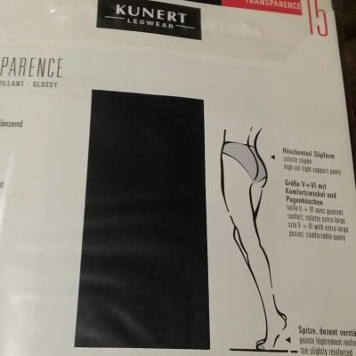 Kunert Pantyhose transparence Lot of two navy glossy small 15 den