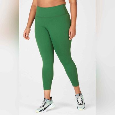 Fabletics High Waisted Powerhold 7/8 Leggings  Green New Size 3X