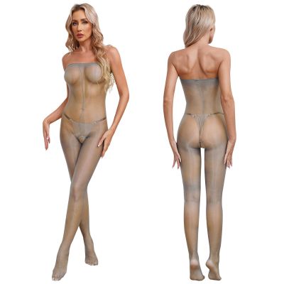 Sexy Women Ultrathin Bodystockings See Through Lingerie Mesh Sheer Pantyhose US