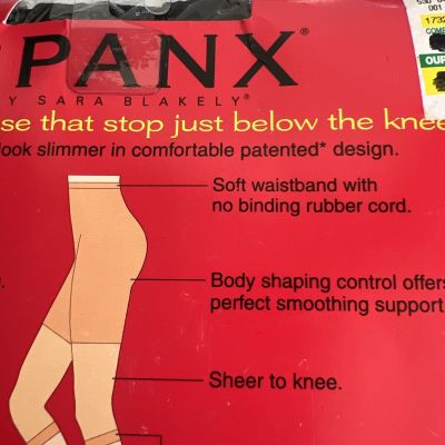 Spanx Footless Body shaping Pantyhose Black Size D