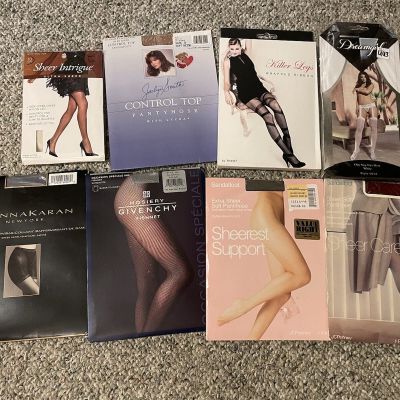 Vintage Pantyhose Lot Of 8 NWT Givenchy