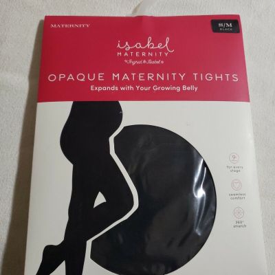 Maternity Opaque Tights Isabel Maternity by Ingrid & Isabel Black S/M New Sealed