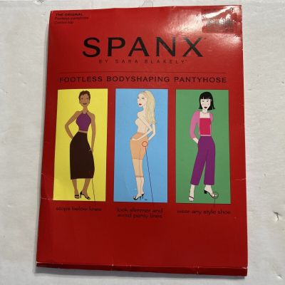 SPANX The Original Footless Control Top Pantyhose Womens Sz B Nude BodyShaping