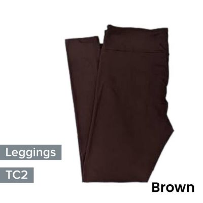 TC2 LuLaRoe ~ SOLID DARK BROWN ~ Leggings SIZES 18+, new in package