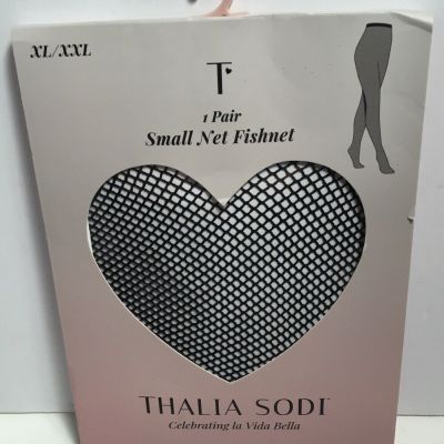 THALIA SODI  1 Pair WOMENS Small Net BLACK FISHNET STOCKINGS Size XL/XXL