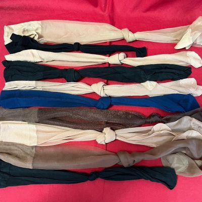 ASSORTED STOCKINGS LOT SIZE VARIES - 10 Pair Of No Tag Non-Stay-ups