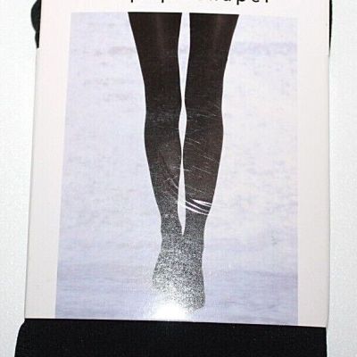 Attention Black Opaque Full Length Shaper Tights  1 Pair - Plus Size 1X/2X