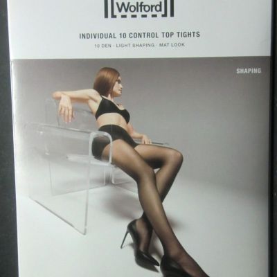 Wolford Women's Individual 10 Control Top Tights M (12-14) Black