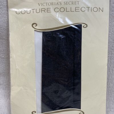VICTORIA'S SECRET Couture Collection Back Seam Pantyhose Black Medium