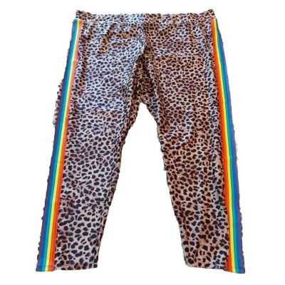 TORRID Women's Cheetah Print Leggings Plus Size 4 (4XL) Rainbow Side Cropped