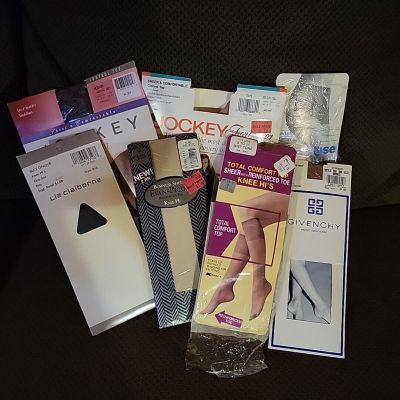Lot Vintage Knee Hi & Control Top Pantyhose