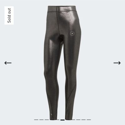 adidas by Stella McCartney Shiny Training Leggings - Black Size XS