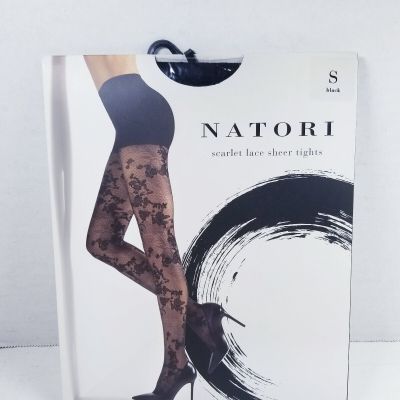 Natori Scarlet Lace Sheer Tights sz Sm
