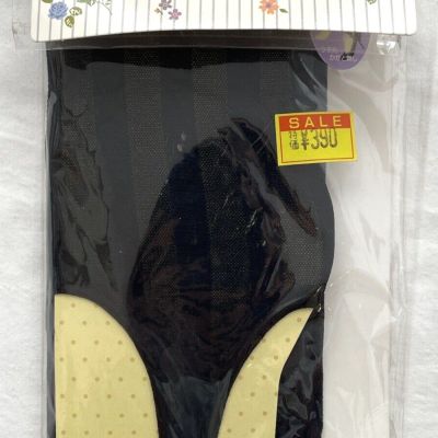 Pinky Bell Stirrup Tights Black Stripe size M 1 pair New with tag From Japan