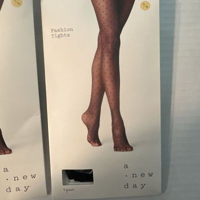 Lot 9 A New Day Womens S M Fashion Tights Sheer Pantyhose Hosiery New