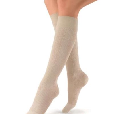 JOBST SoSoft Brocade Pattern Knee High Socks 15-20mmHg (Sand) Small