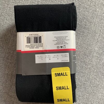 New Yummie by Heather Thomson Smooth Seam Opaque Tights 2 Pack Black Grey Small