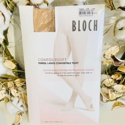 BLOCH Women's Ladies contoursoft adaptatoe Tights, Coffee, Large/X-Large
