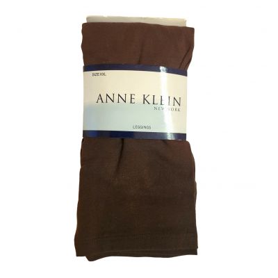 Anne Klein Brown Cotton Leggings - Size XXL