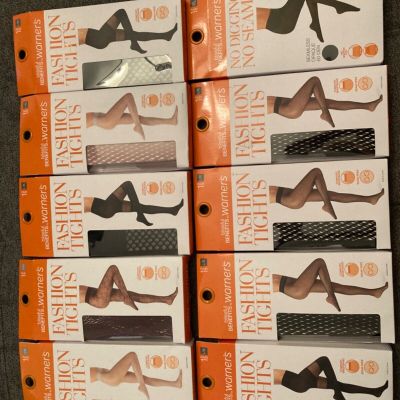Warners fashion tights 10 pairs