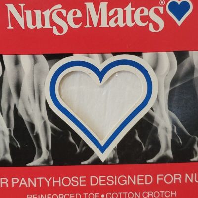 VINTAGE  Pantyhose Nurse Mates #81501 Soft-Lites Sheer White Size A
