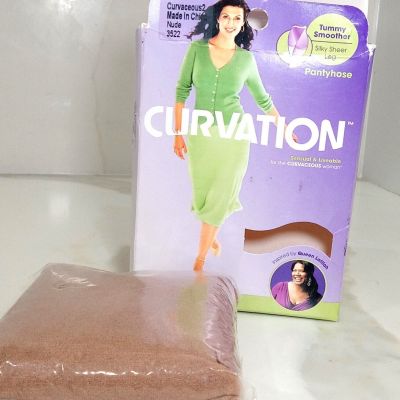 New Curvation Pantyhose Tummy Control Top NUDE