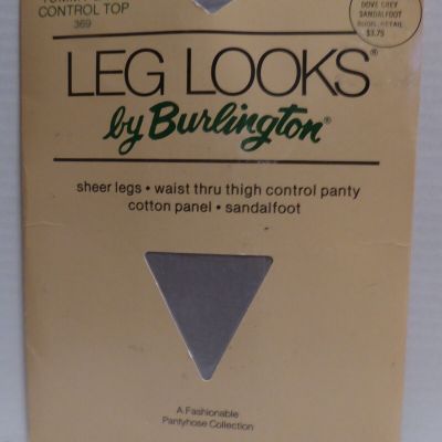 Burlington Leg Looks Sheer Control Top Pantyhose, Medium Dove Grey