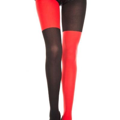sexy MUSIC LEGS mismatch COLORBLOCK opaque TIGHTS pantyhose STOCKINGS harlequin