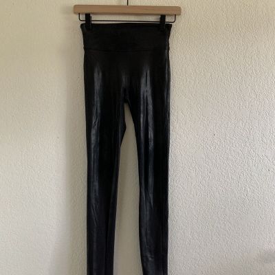 Spanx Faux Leather Leggings Women's Size XS - Black