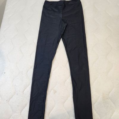 Forever 21 Leggings Womens L Black Long Yoga Pants Workout Lightweight NWT