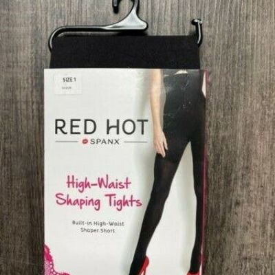 RED HOT by SPANX High Waist Shaping Tights 1838 Size 1 Black