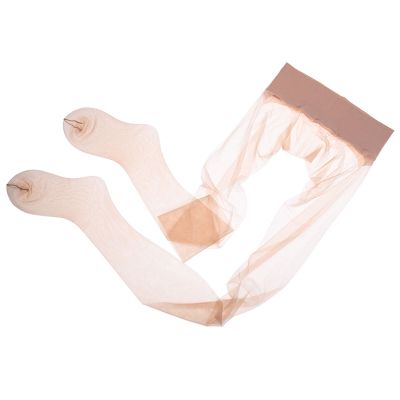 Toe Sheer Stockings Elegant Ultra-thin Pantyhose for Women Transparent Nylon