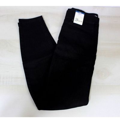 Terra & Sky Skinny High Rise Plus Sz 1X Black Pull On Jeggings NWT