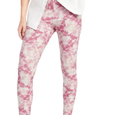 Old Navy Women's High Rise Pink Tie Dye Leggings Size 3X NWT