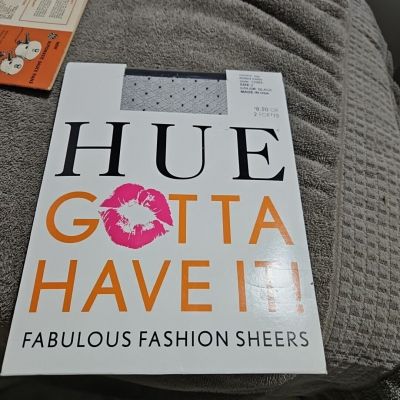 Hue  Fabulous Fashion Sheers Control Top Dotted Style  Size2 Hue New With Tag
