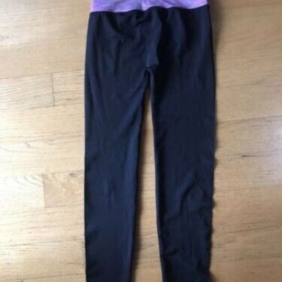 New Women’s Blue Star Clothing Full-length Black Purple Leggings Pants Size S/M